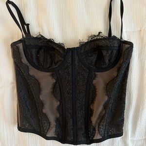 Black Urban Outfitters corset top
